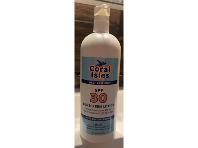 Coral Isles Sunscreen Lotion, SPF 30, 32 oz/907 g