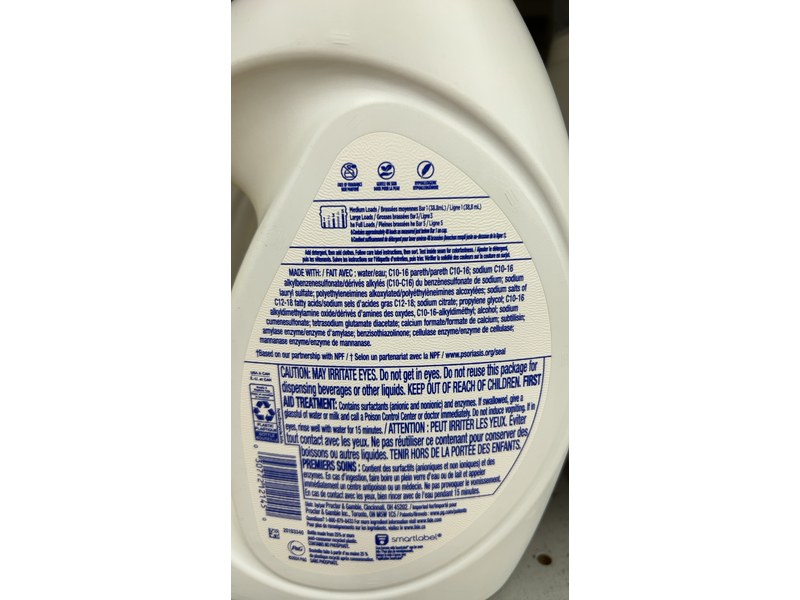 Tide Free & Gentle Liquid Laundry Detergent, 48 Loads, 63 fl oz/1.68 L