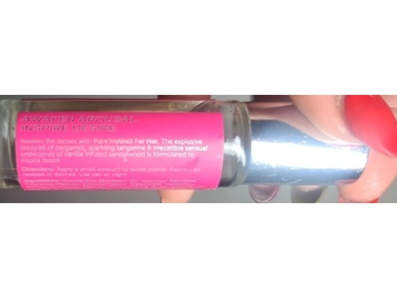 Pure Instinct Pheromone Infused Perfume Oil, For Her,0.34 fl oz/10.2 mL