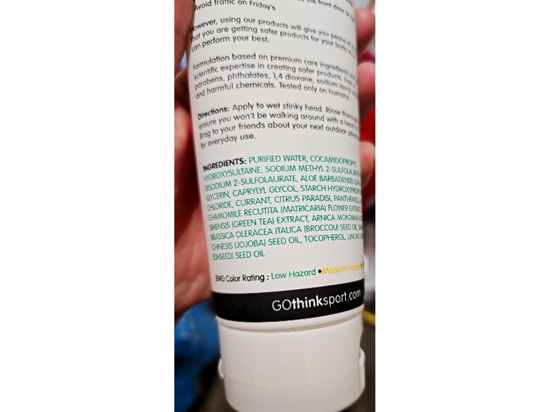 Thinksport Active Hydrating + Awakening Shampoo, Currant Grapefruit, 8 oz/237 mL