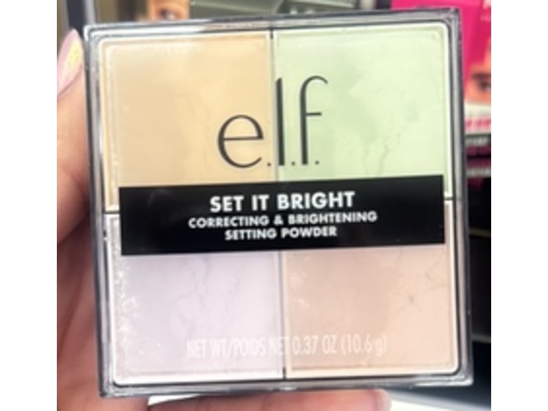 e.l.f. Set It Bright Correcting & Brightening Setting Powder, Fair, 0.37 oz/10.6 g