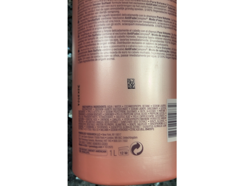 Pureology Pure Volume Shampoo, 33.8 fl oz/1 L