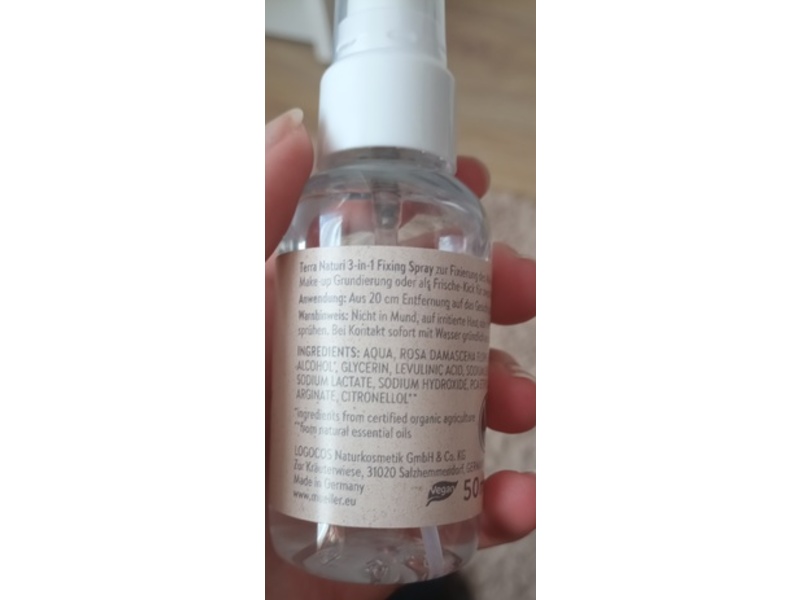Terra Naturi 3-In-1 Makeup Fixing Spray, 50 mL