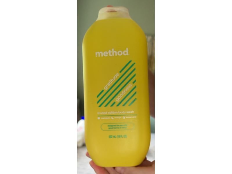 Method Limited Edition Body Wash, Gratitude Goodness, 18 fl oz/532 mL
