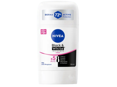 Nivea Black & White Invisible Clear 72h Anti-Perspirant, 50 mL