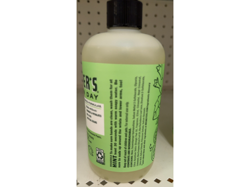 Mrs. Meyer's Clean Day Hand Soap, Cucumber, 12.5 fl oz/370 mL, Pack Of 2