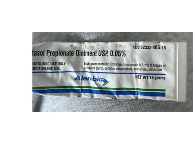 Clobetasol Propionate Ointment 0.05%, 15 g, Alembic (Rx)