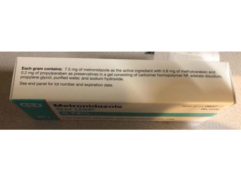 Metronidazole Gel USP, 0.75%, 45 g, G&W Laboratories (RX)