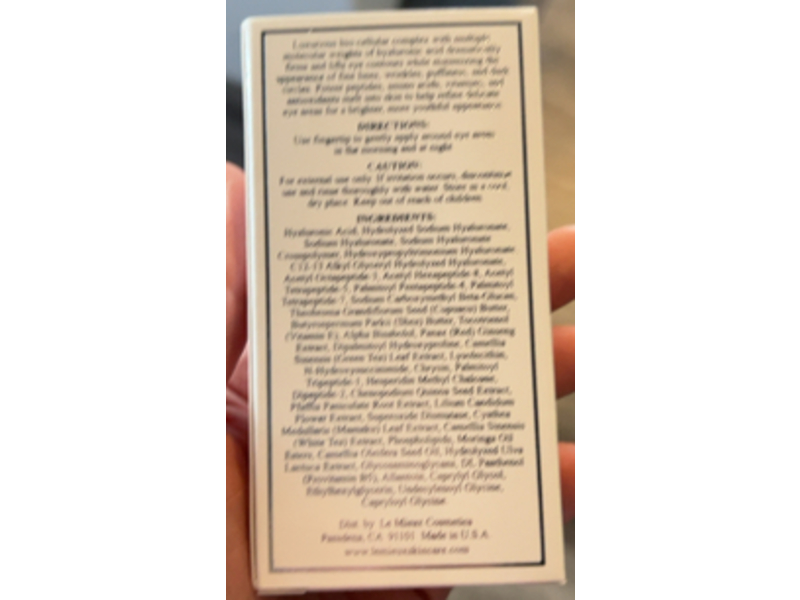 Le Mieux Eye Wrinkle Corrector Cream, 0.5 oz/15 mL