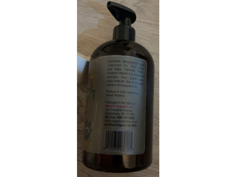 Verdana Organic Golden Jojoba Oil, 16 fl oz/473 mL