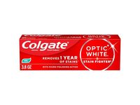 Colgate Optic White Stain Fighter Fluoride Toothpaste Gel, Fresh Mint, 3.8 oz/107 g - thumbnail 1