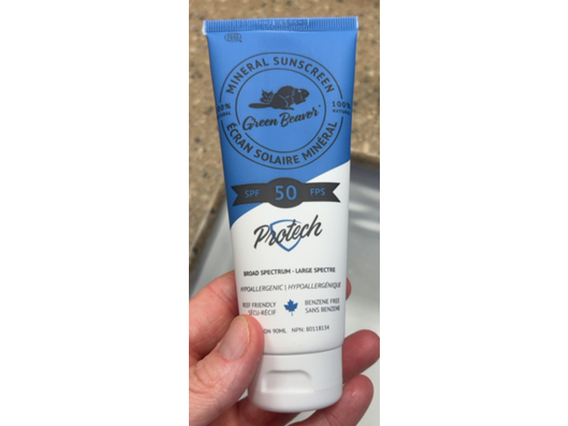 Green Beaver Protech Mineral Sunscreen Lotion, SPF 50, 90 mL