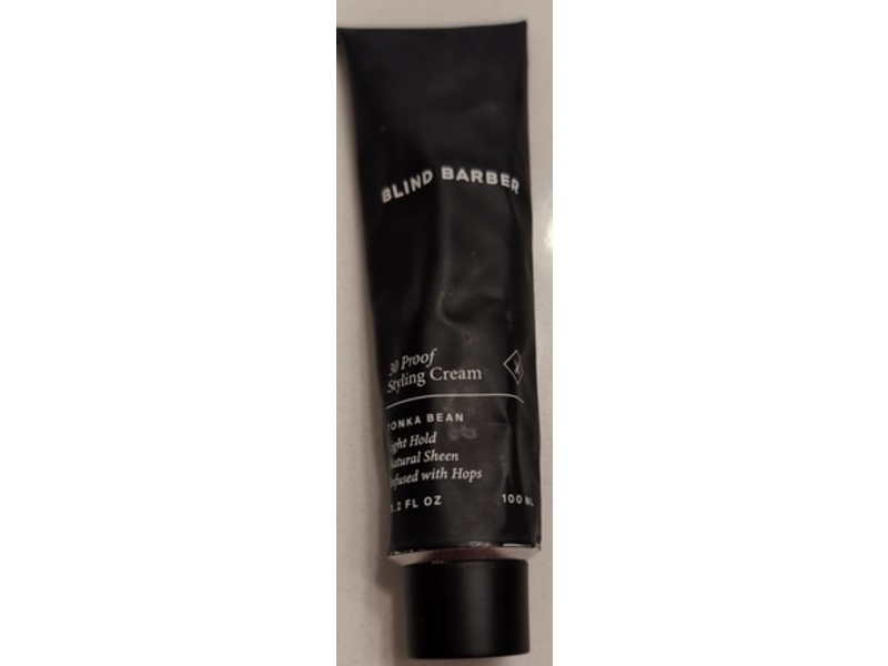 Blind Barber 30 Proof Styling Cream, Tonka Bean, 3.2 fl oz/100 mL