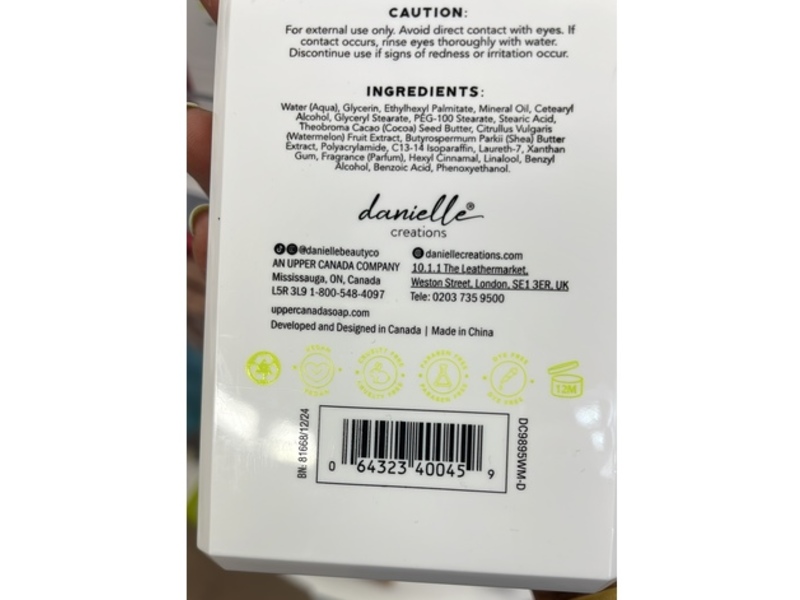 Dani Whipped Body Lotion, Watermelon & Shea Butter, 16 fl oz/473 mL