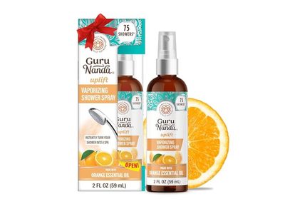 GuruNanda Uplift Vaporizing Shower Spray, Orange Essential Oil, 2 fl oz/59 mL