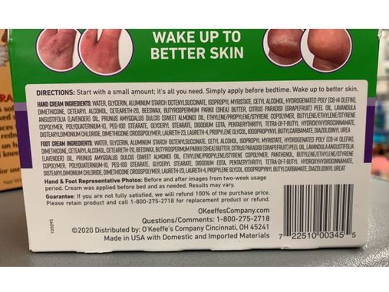 O'Keeffe's Night Treatment, 3 oz/85 g, 2 Pack