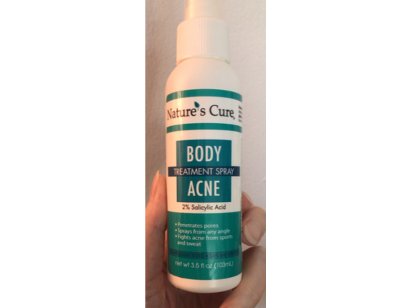 Nature's Cure Body Acne Treatment Spray, 3.5 fl oz/103 mL