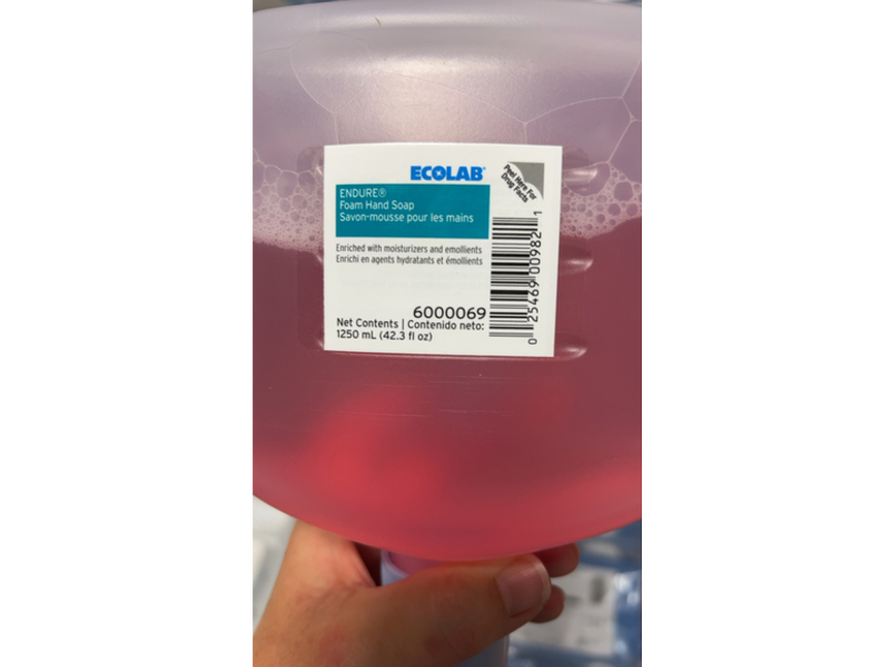 Ecolab Endure Foam Hand Soap, 42.3 fl oz/1250 mL