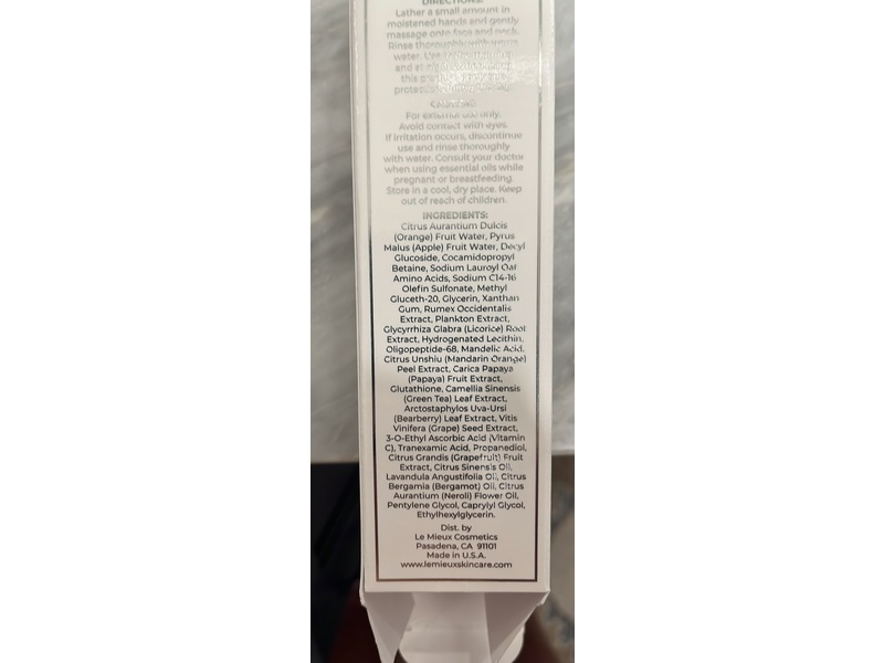 Le Mieux Brightening Cleanser, 6 fl oz/180 mL