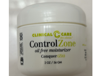 Clinical Care Skin Solutions Control Zone Oil Free Moisturizer, Conquer (Zit), 2 oz/56 g