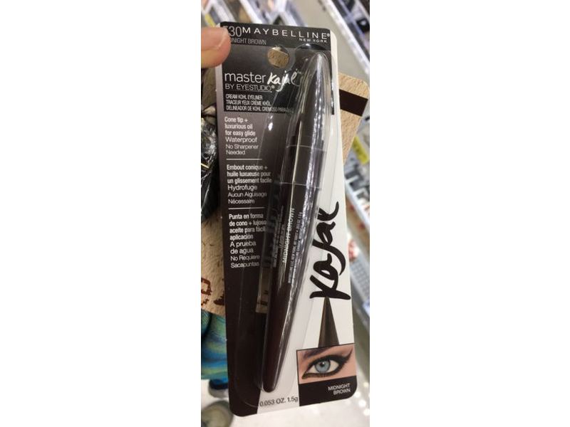 Maybelline New York Eye Studio Master Kajal Eyeliner, Midnight Brown, 0.053 oz/1.5 g