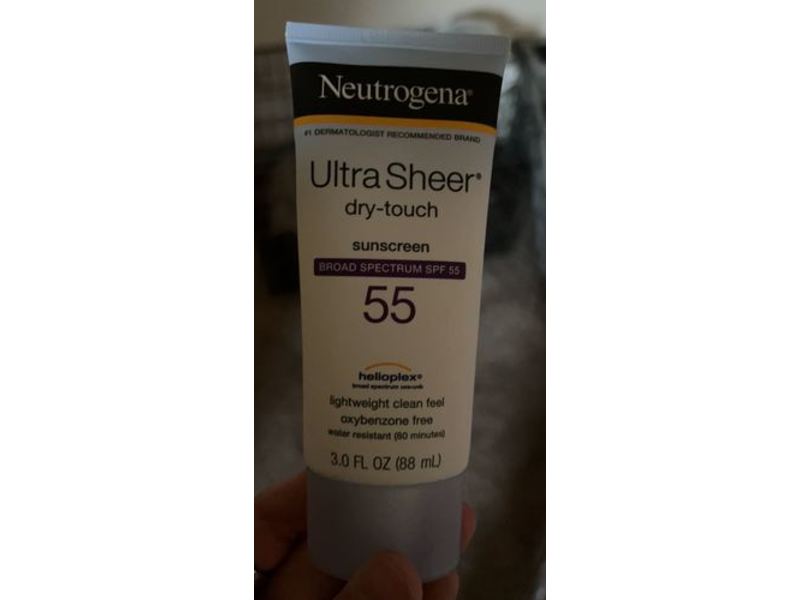 Neutrogena Ultra Sheer Sunscreen, SPF 55, 3 fl oz/88 mL