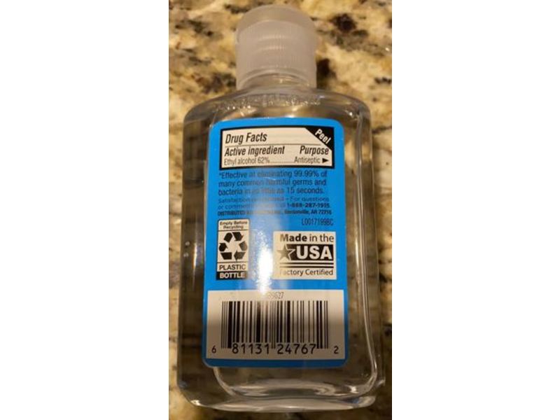 Equate Hand Sanitizer, Vitamin E, 3 fl oz/89 mL