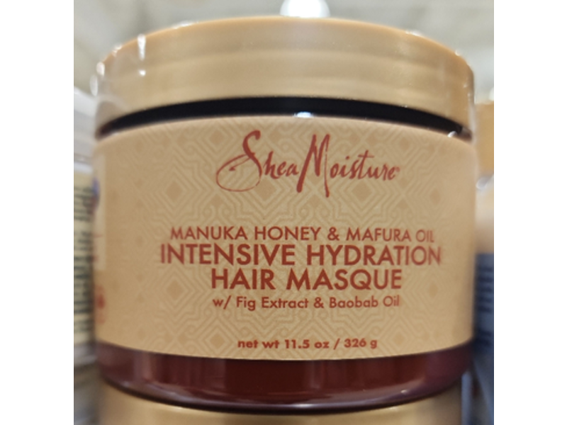 Shea Moisture Intensive Hydration Hair Masque, Manuka Honey & Mafura Oil, 11.5 oz/326 g