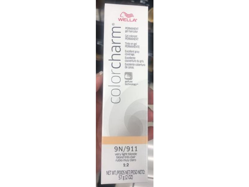 Wella Color Charm Permanent Gel Haircolor, 9N/911 Very Light Blonde, 2 oz/57 g
