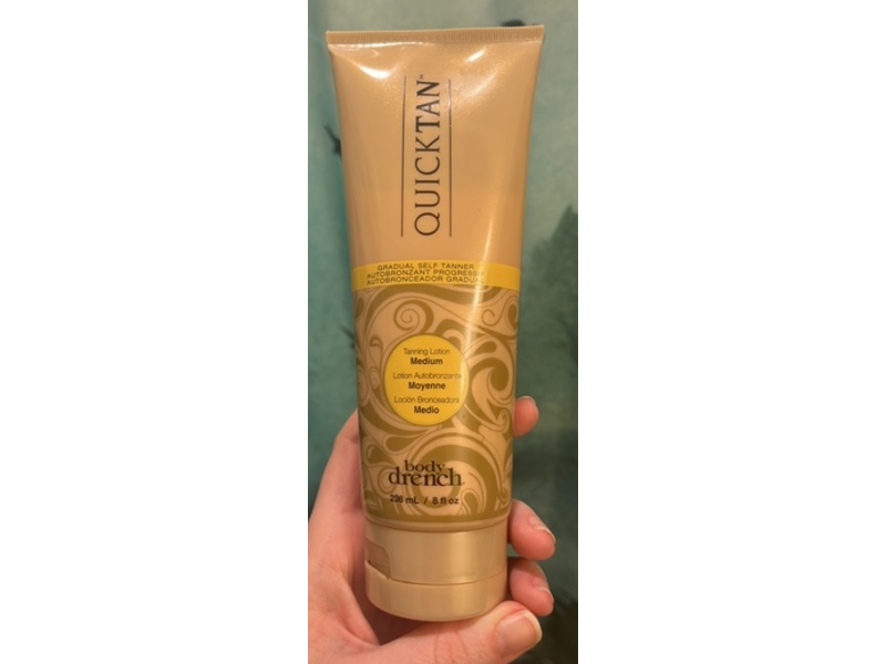 Body Drench Quick Tan Gradual Self Tanner, Medium, 8 fl oz/236 mL
