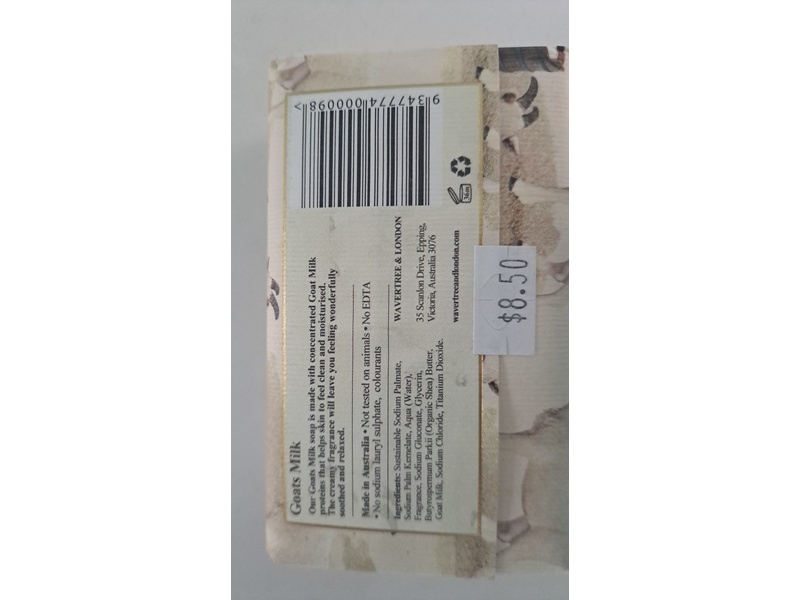 Wavertree & London Goatmilk Moisturising Soap, 7 oz/200 g