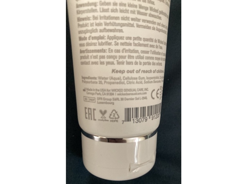 Wicked Sensual Care Simply Hydrid Jelle Blended Gel Lubricant, Olive Leaf Extract, 4 fl oz/120 mL