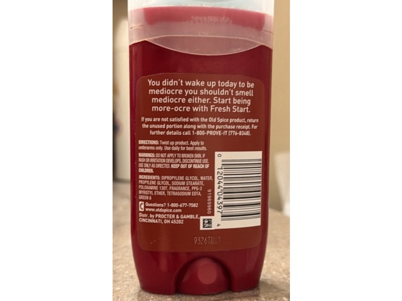 Old Spice Ultra Smooth Deodorant, Fresh Start, 3 oz/85 g