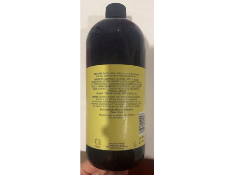 Neal's Yard Remedies Baby Bath & Shampoo, 32.1 fl oz/950 mL
