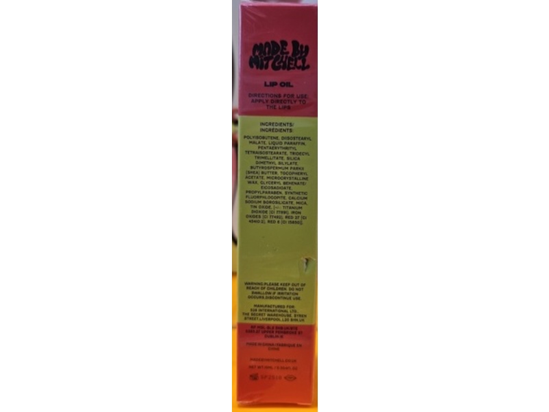 Made By Mitchell Bare Lip Oil, Rosebud, 0.504 fl oz/15 mL
