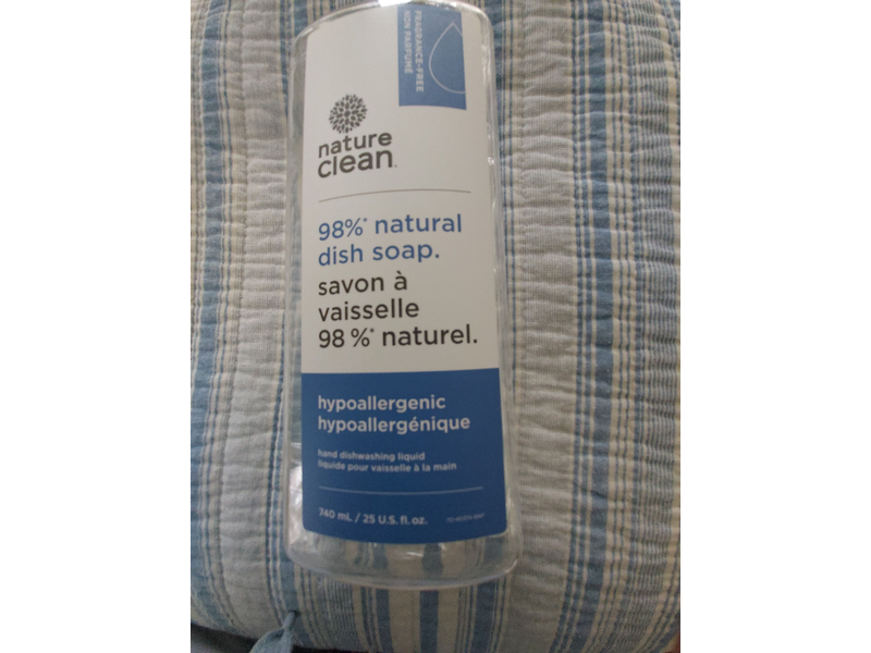Nature Clean Dish Soap, 25 fl oz/740 mL