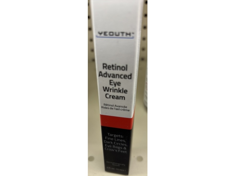 Yeouth Retinol Advanced Eye Cream Wrinkle Cream, 0.5 fl oz/15 mL