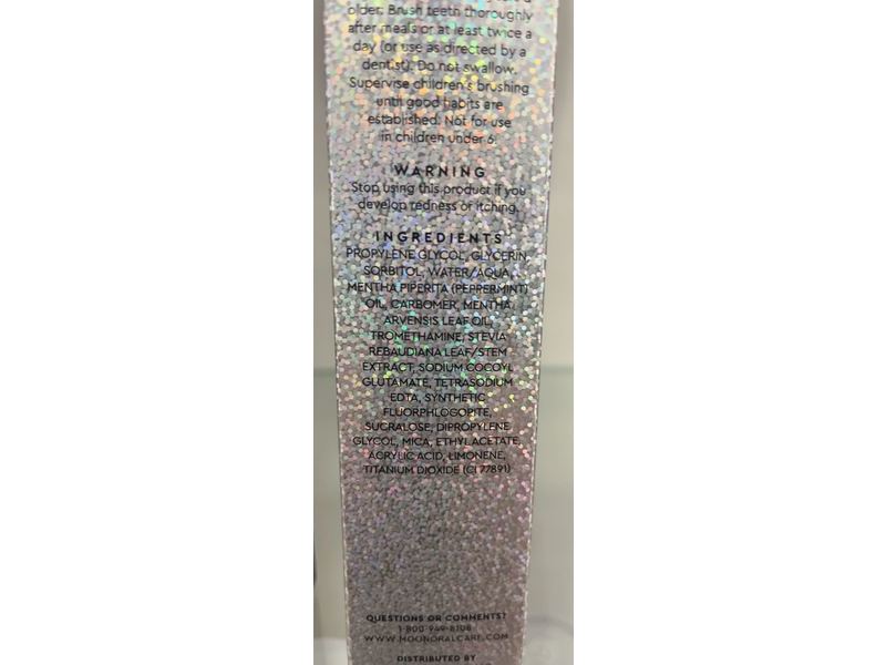 Moon Cosmic Whitening Gel Toothpaste, Fluoride Free, 4.2 oz/119 g