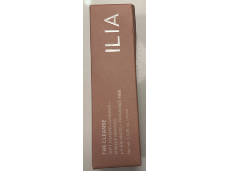 Ilia Soft Foaming Cleanser + Makeup Remover, 1.52 fl oz/45 mL