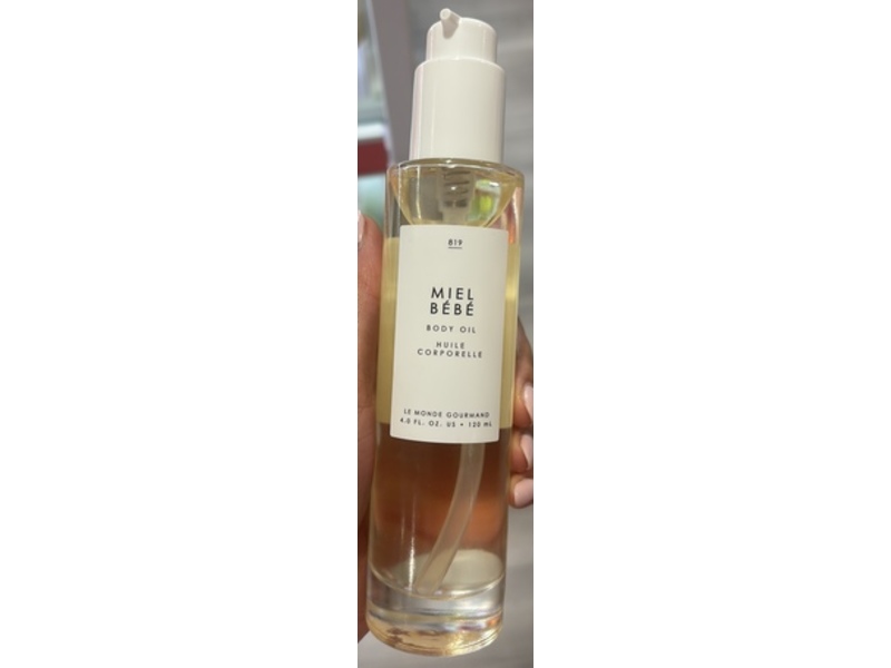 Le Monde Gourmand Body Oil, Miel Bebe, 4 fl oz/120 mL