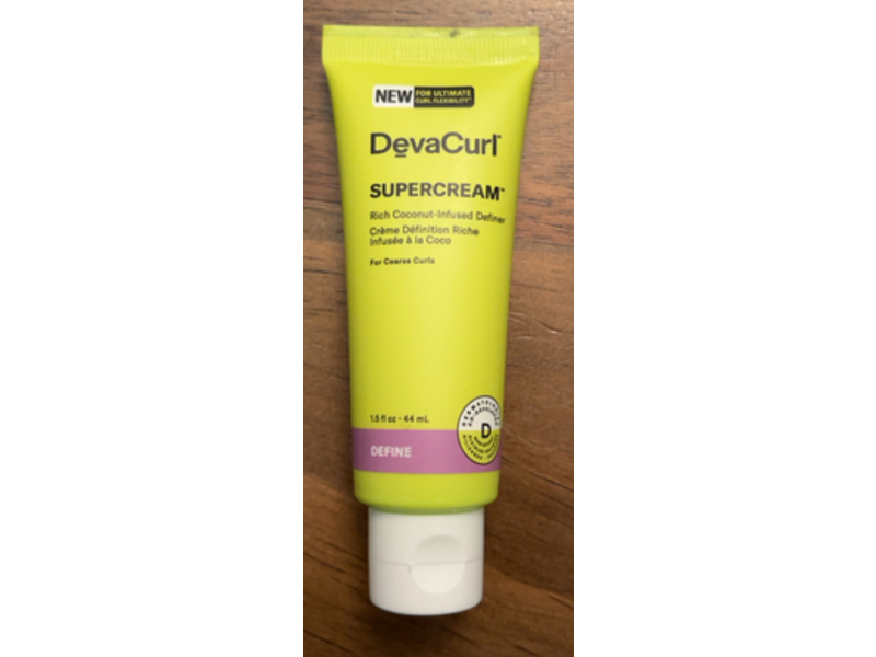 Deva Curl Super Cream, Rich Coconut Infused Definer, Define, 1.5 floz/44 mL