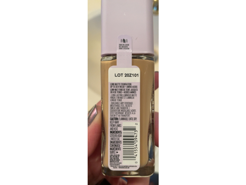 Maybelline Super Stay Lumi-Matte Foundation, 128, 1 fl oz/30 mL