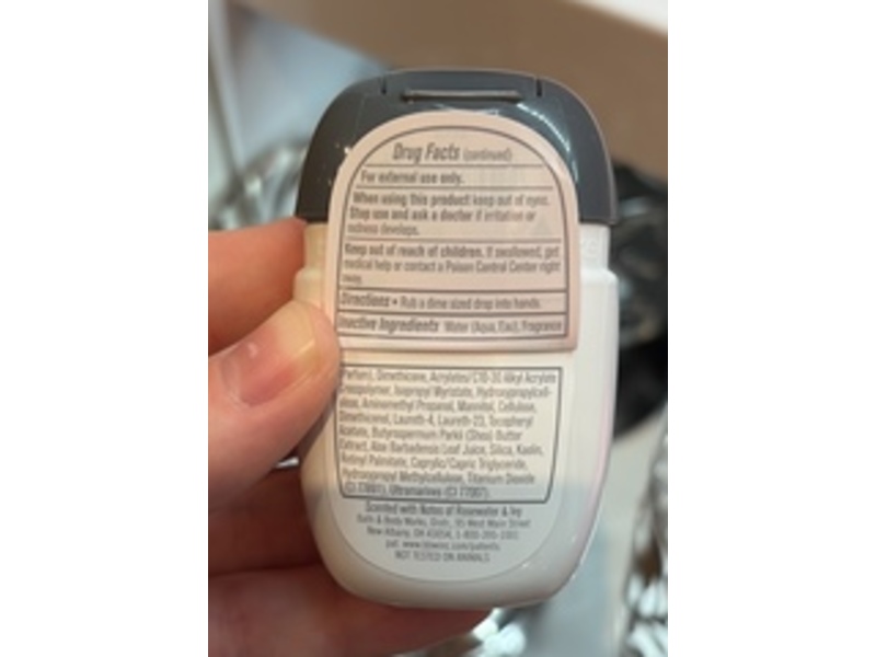 Bath & Body Works PocketBac Anti-Bacterial Moisturizing Hand Sanitizer, Rose Water & Ivy, 1 fl oz/29 mL, Pack Of 6