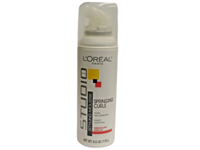 L'Oreal Paris Studio Line Springing Curls Mousse, Medium Hold, 6 oz/170 g