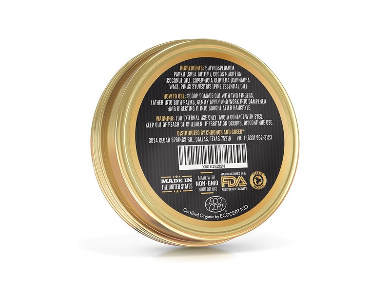 Chronos And Creed Organic Hair Pomade, 2 oz