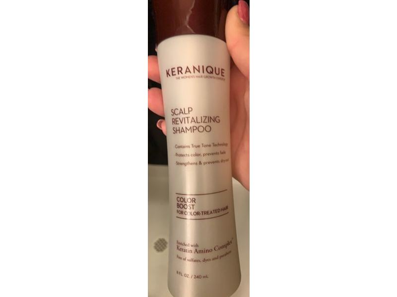 Keranique Scalp Revitalizing Shampoo, Color Boost, 8 fl oz/240 mL