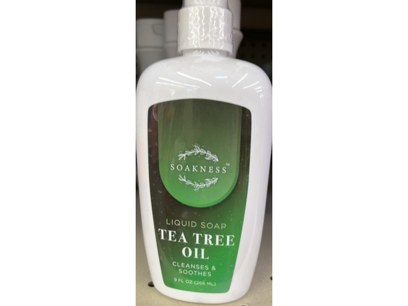 Soakness Liquid Soap, Tea Tree Oil, 9 fl oz/266 mL