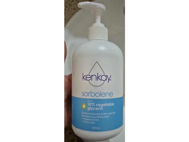 Kenkay Sorbolene Gentle Moisturizer & Skin Cleanser, 10% Vegetable Glycerin, 500 mL