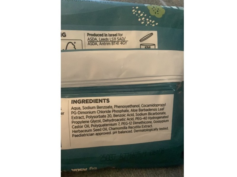 Little Angels By Asda Sensitive Baby Wipes, 60 Count