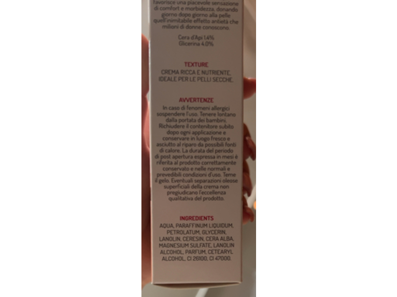 Cera di Cupra Rosa Cream for Dry Skin With Virgin Beeswax, 2.5 fl oz